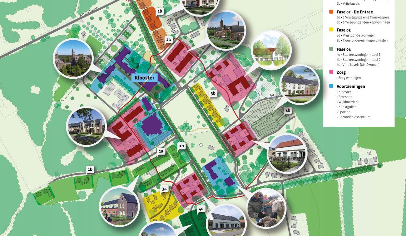 Kaart met de ligging van de nieuwbouw zorgwoningen bij Providentia in Sterksel